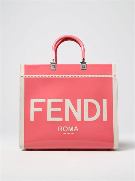 pink fendi tote bag|fendi tote bag vintage.